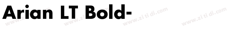 Arian LT Bold字体转换